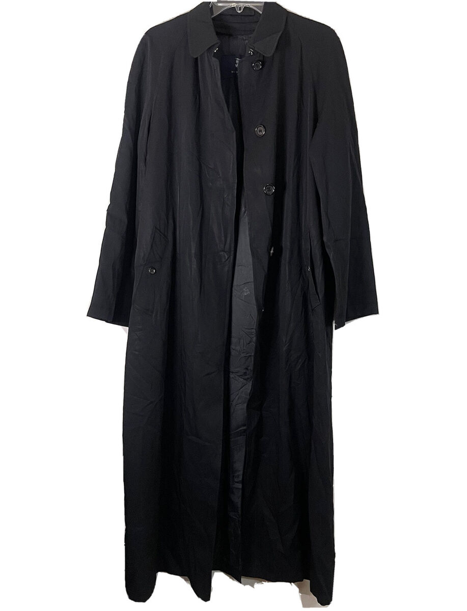 Vintage Burberry Men Oversized Black Trench Coat size Medium Vintage Burberry Men Oversized Black Trench Coat size Medium