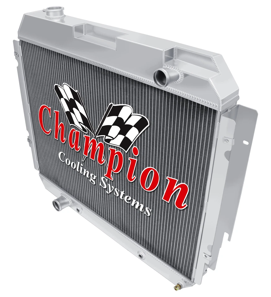 ER Champion 3 Row Radiator - 1977 - 1991 Ford E-350 Econoline Club Wagon V8 Eng — 第 3/4 张图片