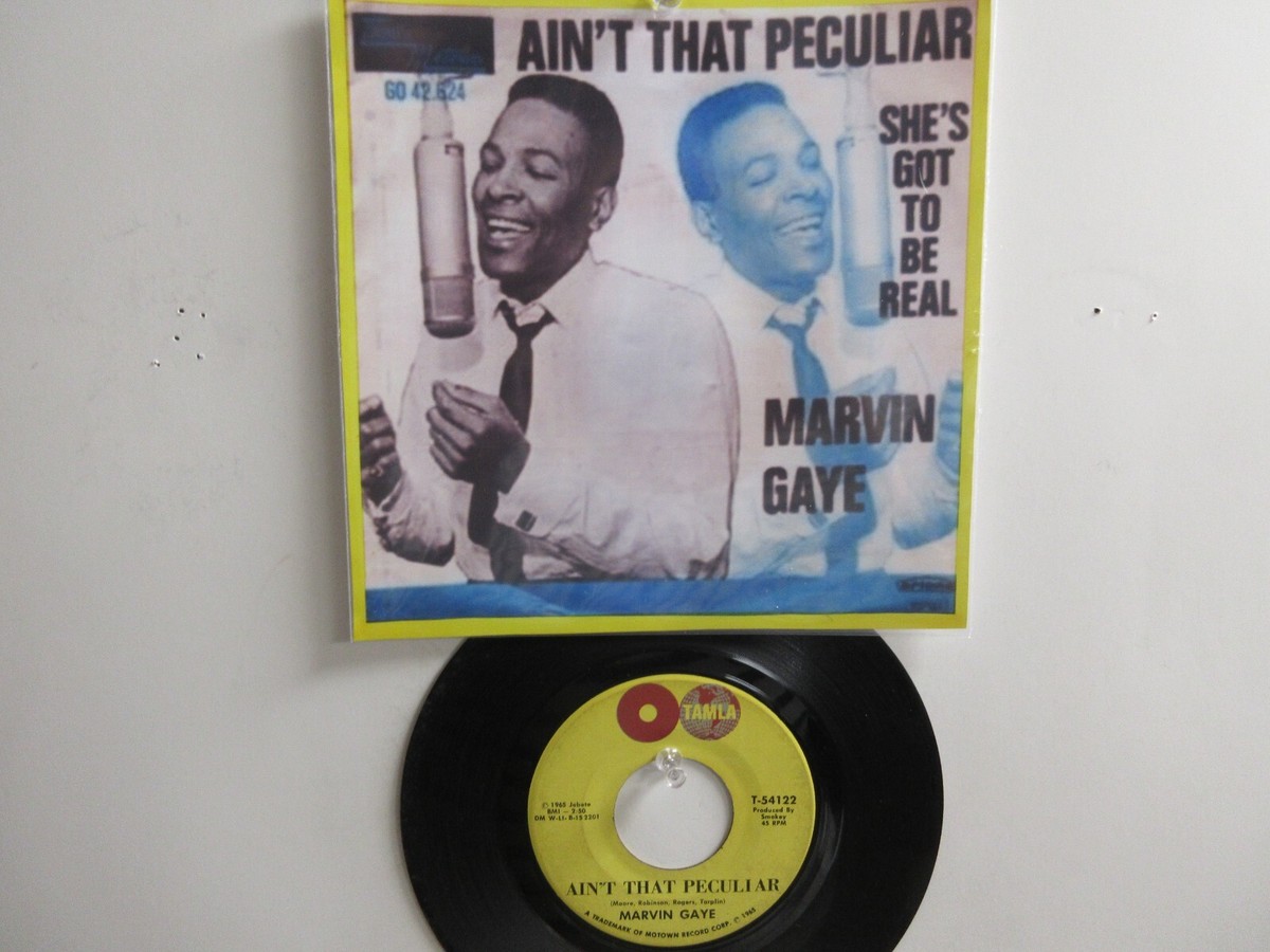 💥 ' MARVIN GAYE ' HIT 45+PICTURE [AIN'T THAT PECULIAR] 1965