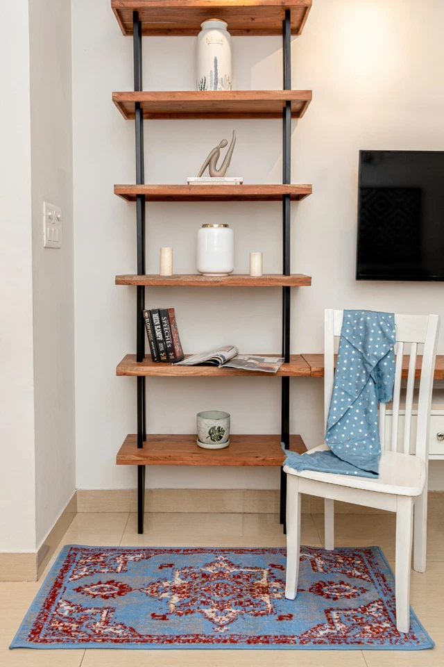 Distressed Bohemian Runner 2'x8', Light Blue, Transitional Moroccan Rug - 512 - Image 3 of 4