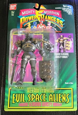 Mighty Morphin Power Rangers Evil Space Aliens Sword Slashing Knasty Knight NEW