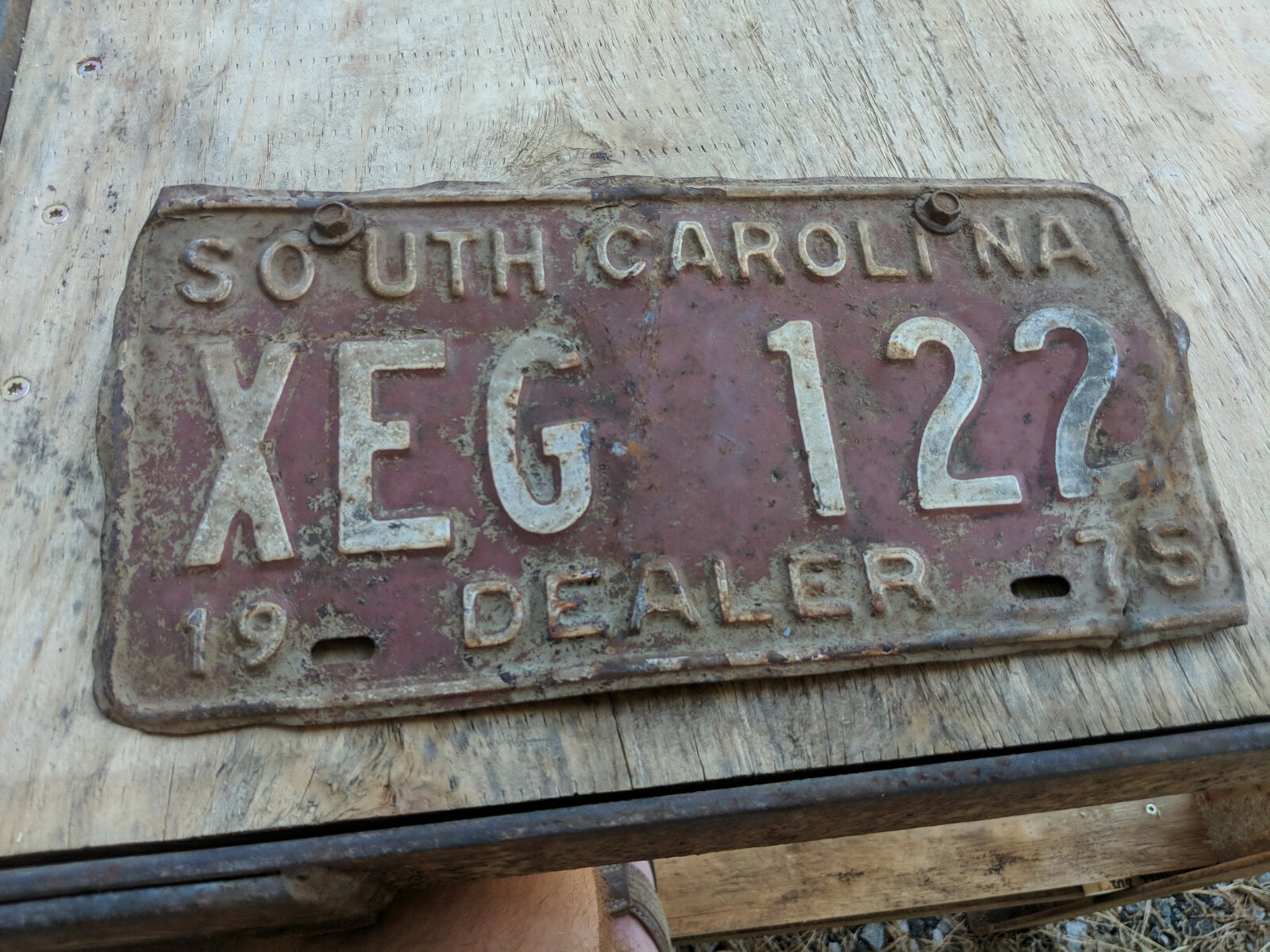 1975 South Carolina Dealer License Plate Tag XEG 122 eBay