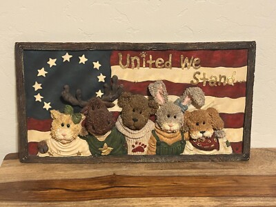 Boyds Bear Wall Plaque...J.B. Bearyproud & Pals...NEW IN BOX...RARE!