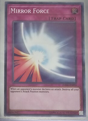 Yu-Gi-Oh Card - DASA-EN059 - MIRROR FORCE (super rare holo) | eBay
