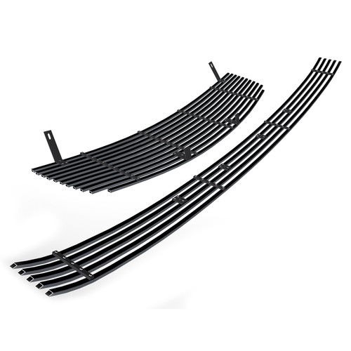 Fits 2004-2006 Nissan Maxima Stainless Black Billet Grille Grill Insert Combo - Picture 3 of 7