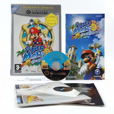 Nintendo Gamecube Spiel '' Super Mario Sunshine '' Players Choice OVP * sehr gut