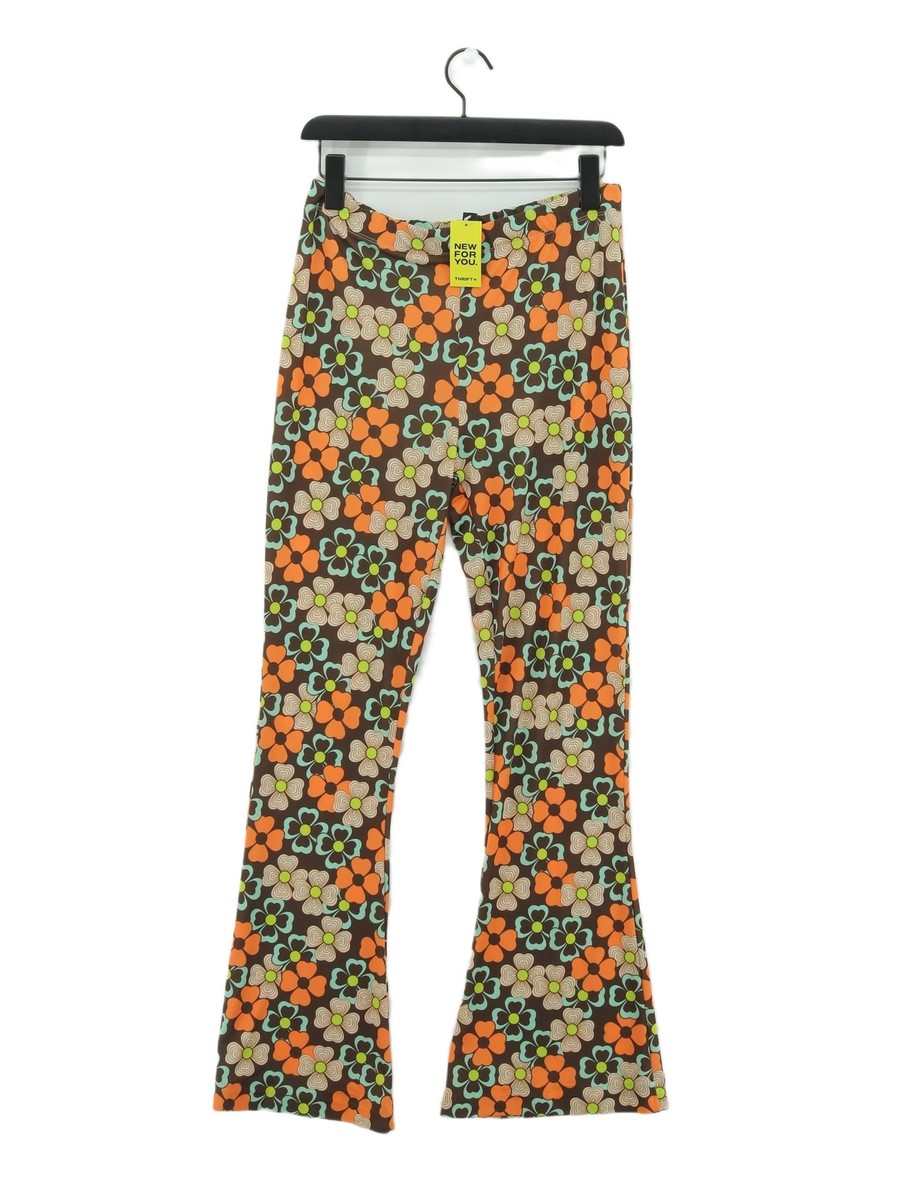New Look Women's Leggings M Multi Floral Polyester with Elastane