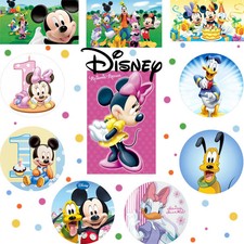 CIALDE TORTA CAKE DISNEY TOPOLINO MINNIE PAPERINO PAPERINA PLUTO OSTIA A4 OSTIA