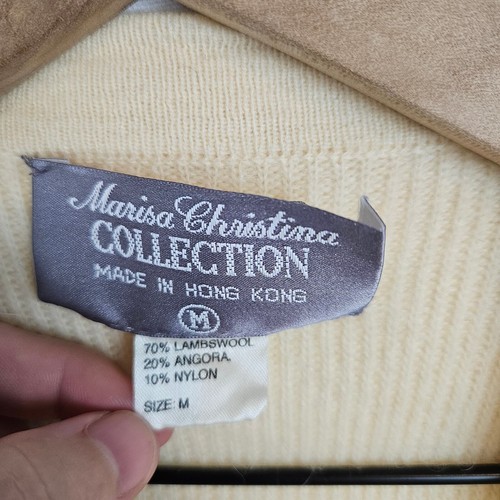 Marisa Christina vintage Christmas sweater lambswool angora, size M - Picture 4 of 4