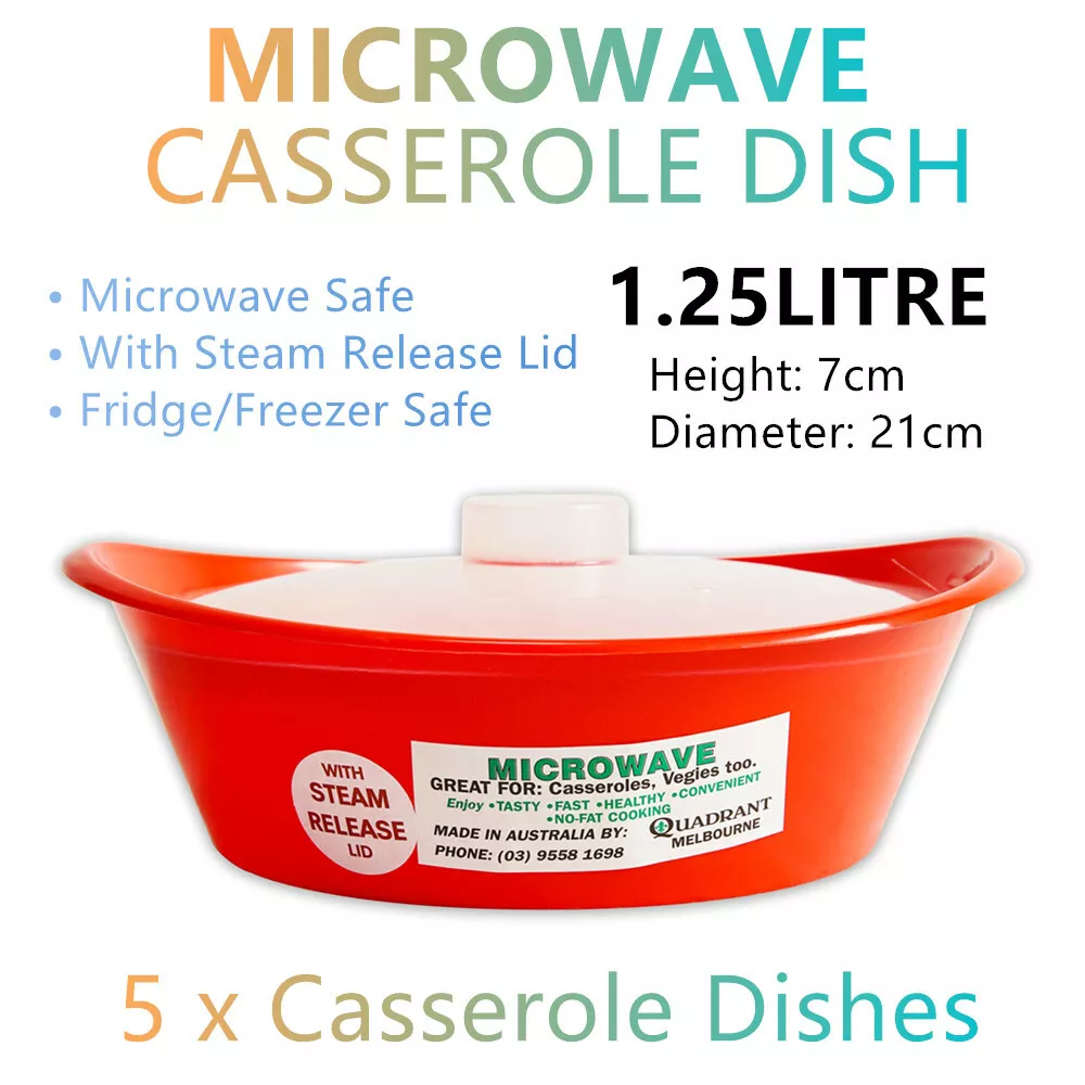 Microwave top casserole dish