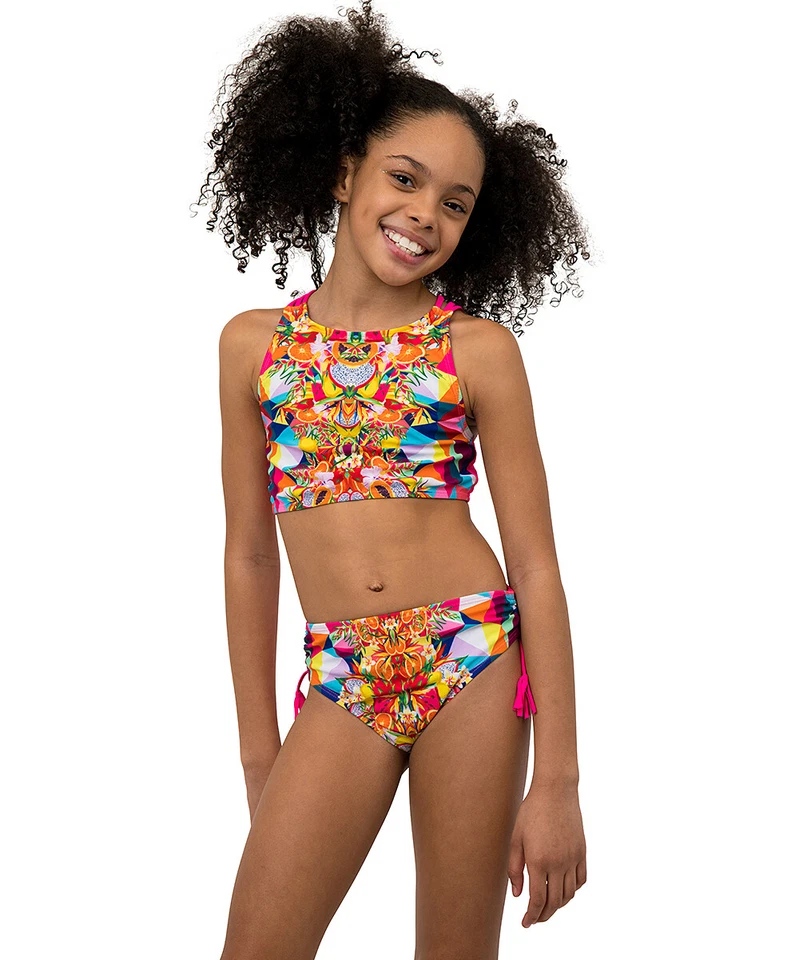 Traje de baño bikini de dos piezas Jantzen para niñas grandes (7-12) Foto 3 de 4