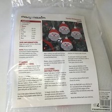 mary maxim ornament kit santa 32288 new