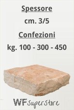 Pietra Trani squadrata tranciata cm 3/5 - pavimento rivestimento pietra giardino