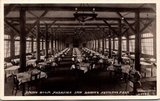 Real Photo Postcard Dining Room at Paradise Inn Rainier National Park Washington