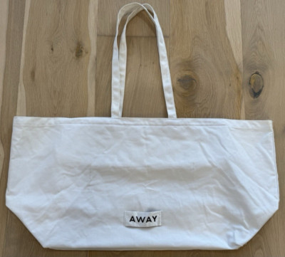 New Away Luggage White Tote Duffle Bag