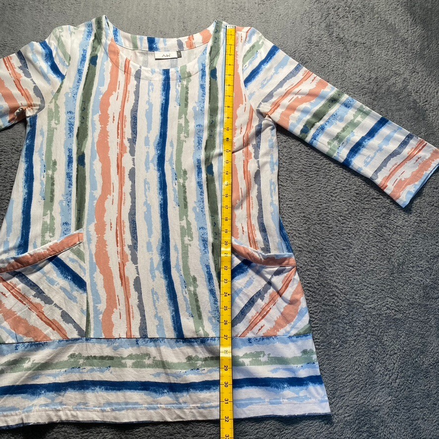 Adini Dress Women Large Multi Coloured Striped 100 Cotton eBay