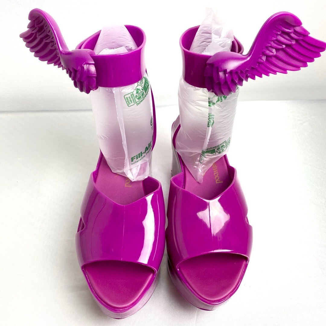 Vivienne Westwood Wing Shoes Melissa size8Purple USED