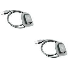  Set of 2 USB Charging Cable Interface for Backpack Travel Accessories Bag