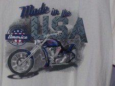 Vintage Harley Davidson T Shirt White Made In USA America There Are Stains