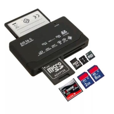 Kartenleser Speicherkartenleser Kartenlesegerät USB SD/MicroSD/SDHC/M2/XD/MS/CF