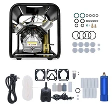 TUXING 4500Psi PCP Air Compressor,Auto Stop Built-in Two Stage Oil Water Filter