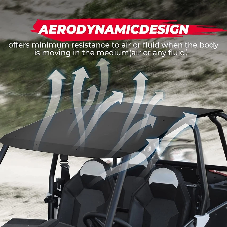 Techo de aluminio UTV techo de alta resistencia para Polaris RZR XP 4 1000/TURBO/900 2014-2023 Foto 4 de 4
