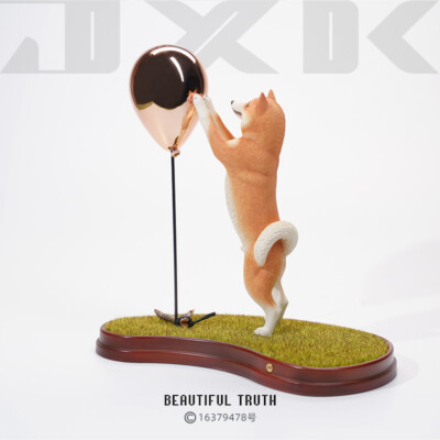 JXK 1/6 Play Cute Shiba Inu Model Animal Pet Funny Decor Soldier