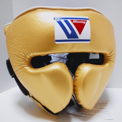 Winning Boxing Headgear Color Black FG-2900 Size L Authentic