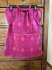 Denim  Co Beach Lace High Neck Tankini  Swim Skirt Raspberry size 10 New