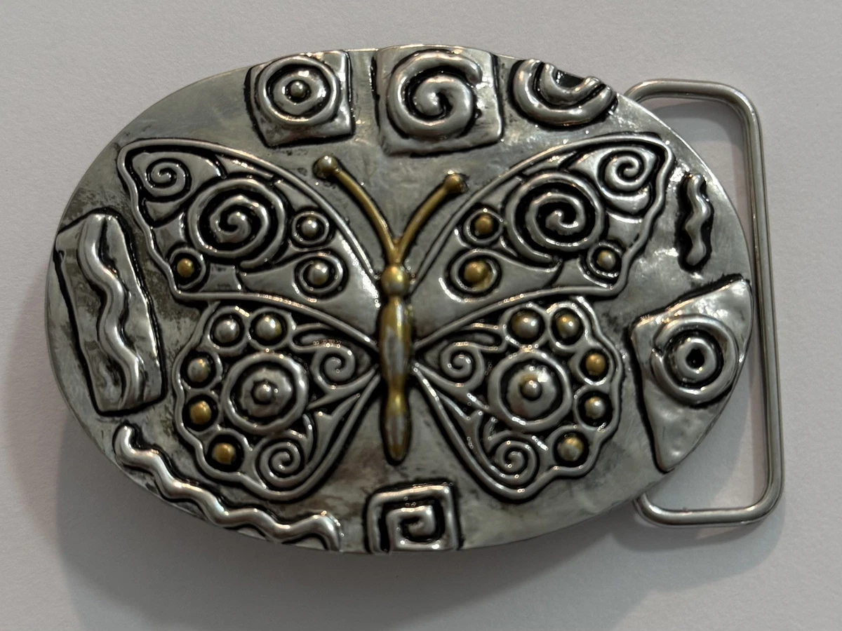 Art Deco Butterfly Silver Plate Patent 121508 Buckle Art Deco Silver Plated Vintage Belt Buckles for sale | eBay main image 3