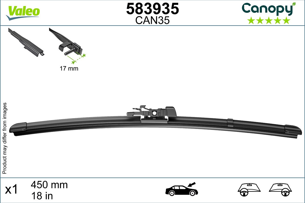 VALEO-OE 583935-OE Wiper Blade for ,ALPINA,AUDI,BMW,FIAT,JAGUAR