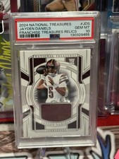 2024 National Treasures Jayden Daniels Franchise Treasures Patch /49 RC PSA 10