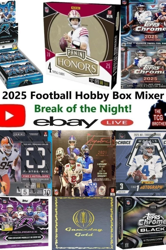 BREAK 707 TOPPS RESURGENCE NFL FOOTBALL MIXER CHROME 2025