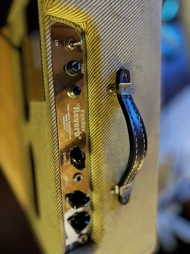 Fender 1965 Re-Issue Reverb Unit Tweed 1990’s Excellent Condition The Surf Tone - Image 2 of 4