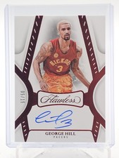 GEORGE HILL 2024-25 FLAWLESS BASKETBALL AUTO RUBY #FA-HIL PACERS /15 Q4743