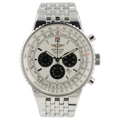 Breitling Navitimer Heritage White Dial Steel 43mm Automatic Men s Watch A35350