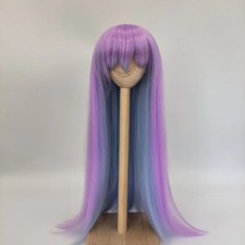 1/8 1/6 1/4 1/3 Long Straight Hair Long Bangs High Temperature Fiber Wig For BJD