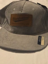 Blundstone Footwear Grey Cotton ￼ Corduroy  Classic Fit￼ Baseball Cap Hat  NWT