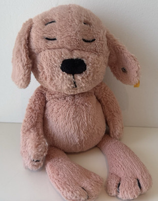 Steiff Soft Cuddly Friends Caramel Hund 080777 ca. 30 cm orange rosa