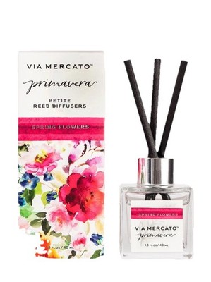 Via Mercado Primavera Petite Reed Diffusers Spring Flowers NEW & SEALED