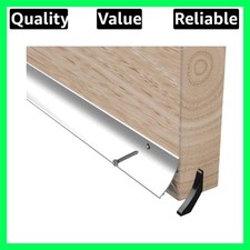 Stormguard Door Rain Water Weather Deflector Bar 838mm, Silver 32mm