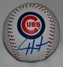 CADE HORTON signed (CHICAGO CUBS) Logo Major League baseball BECKETT BW54304