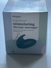 Briogeo Scalp Revival Stimulating Therapy Massager Use W/Shampoo Oil Wet Dry NIB