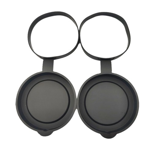 2 Bouchons D'objectif Caoutchouc Suspendus – Couvre-objectif 32 Mm Pour Binoculaire