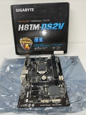 GIGABYTE GA-H81M-DS2V Motherboard DDR3 Gen LGA 1150 CPU For Parts AS-IS