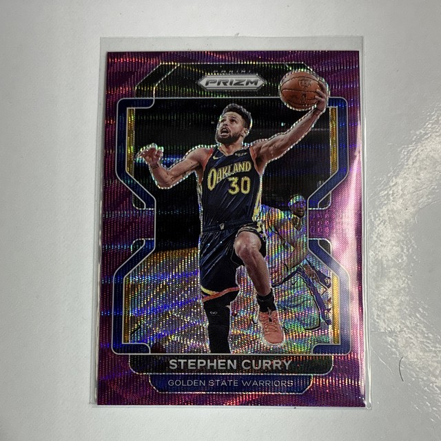 2021-22 Panini Prizm - Stephen Curry #154 Purple Wave Prizm