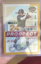 JD Dix 2024 Panini Prospect Edition Baseball Gold Prizm Autograph /10 