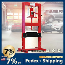 61220t H-frame Hydraulic Shop Press Adjustable Work Table Heavy Duty Garage