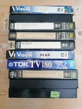 10 VHS Video Cassette Tapes Home Recorded Movies TV Progs Job Lot 90s 2000s