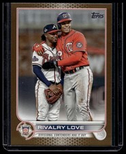Rivalry Love 2022 Topps Update #US310 Juan Soto Ozzie Albies Gold /2022